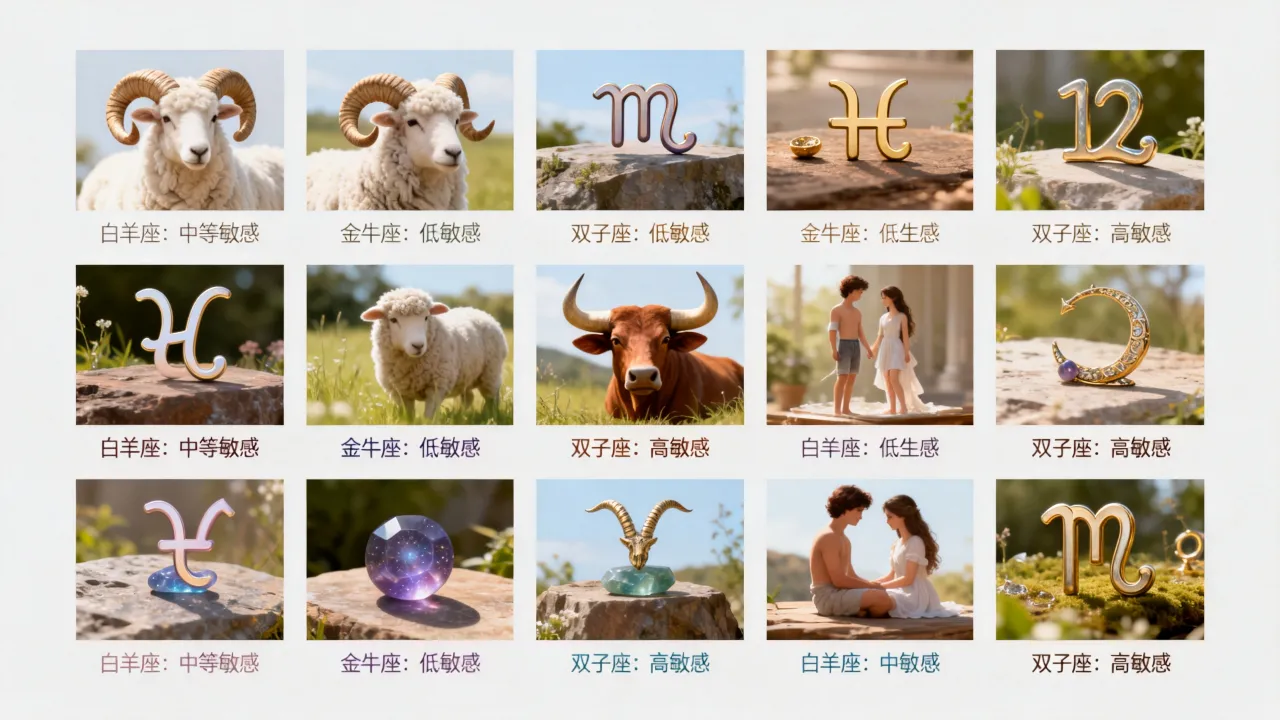 十二星座谁最敏感？，十二星座敏感程度如何排名？