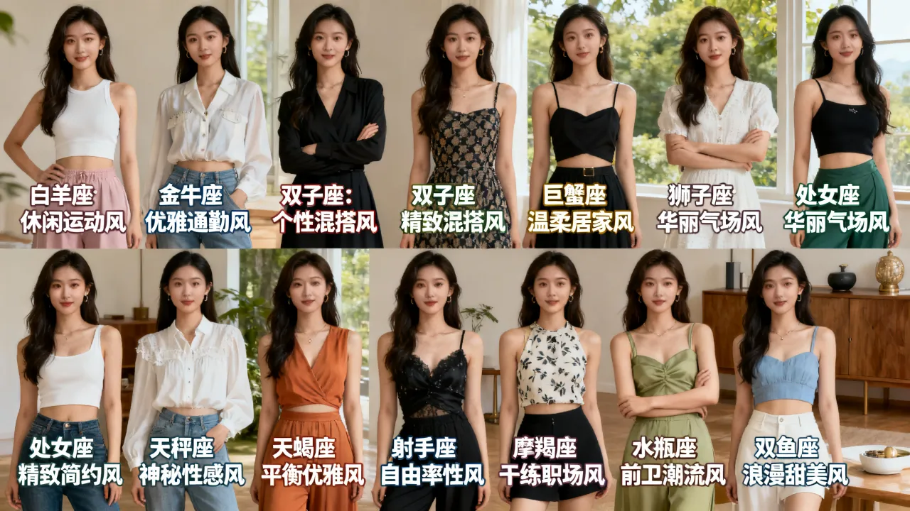 十二星座女谁最会穿搭？各星座穿衣风格全解析