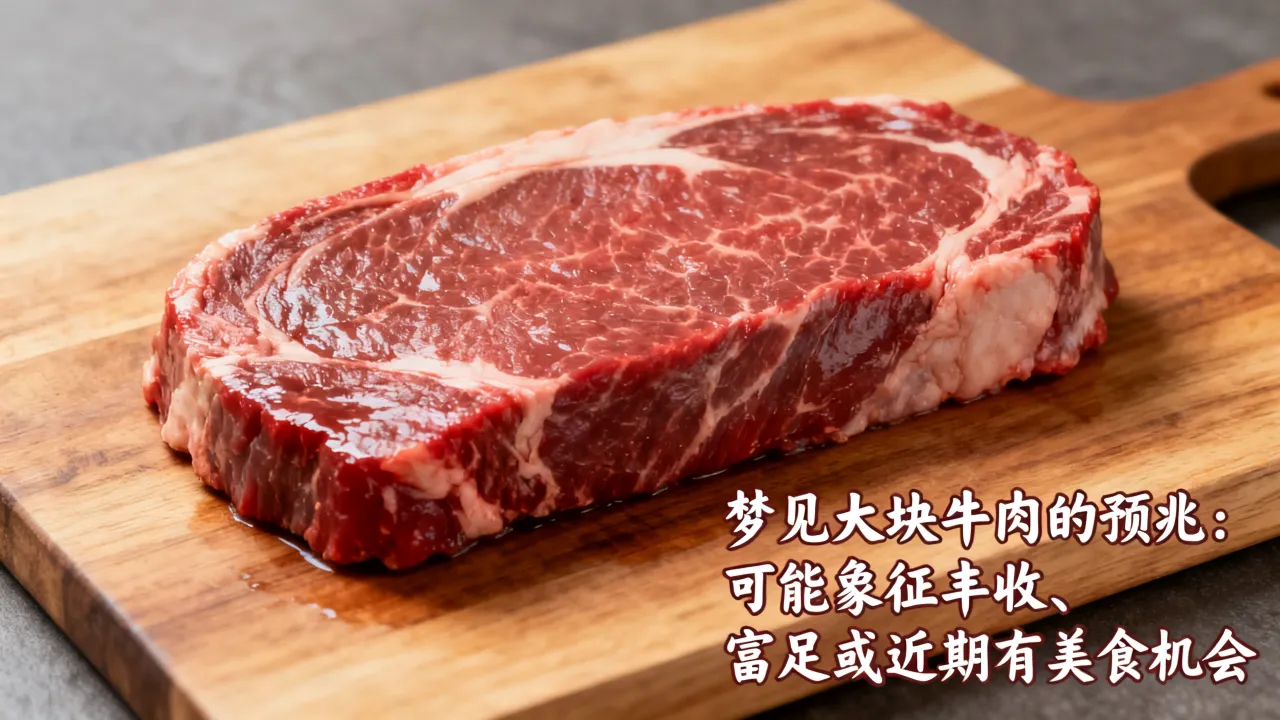 梦见大块牛肉的预兆是什么,梦见大块牛肉有何征兆? 梦见大块牛肉的预兆是什么,梦见大块牛肉有何征兆?
