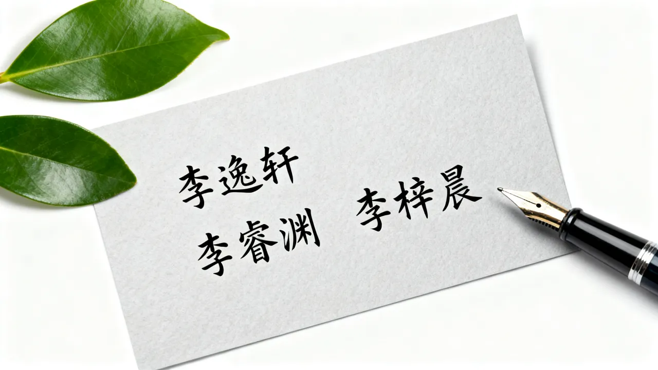 男宝宝怎么起名姓李，李姓男孩取什么名字好听