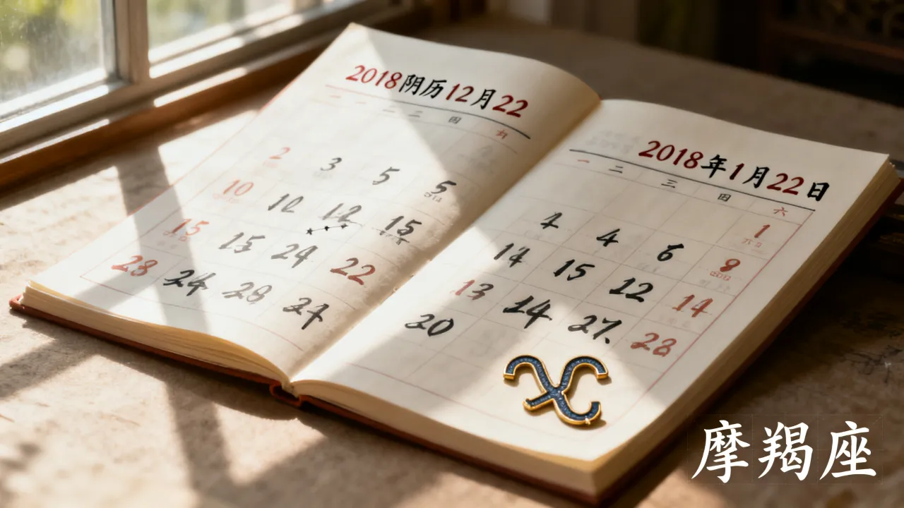 2018阴历12月22是几月几号，农历十二月二十二是什么星座