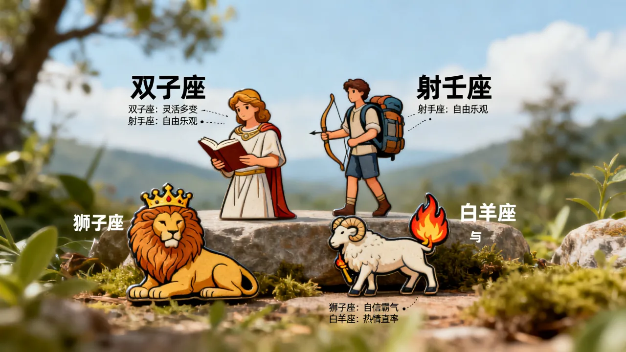 十二星座中哪些星座最像，为什么它们如此相似？