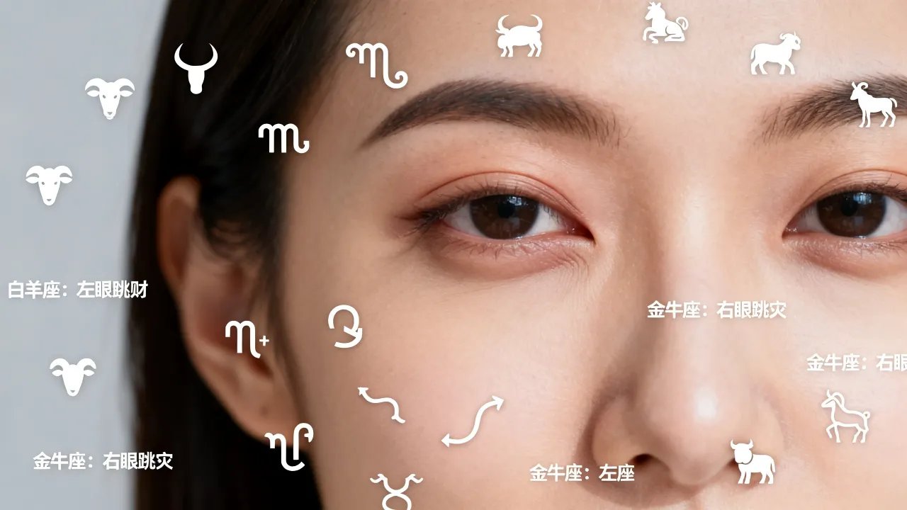 眼皮跳真的是十二星座预兆吉凶，左眼跳财右眼跳灾准不准