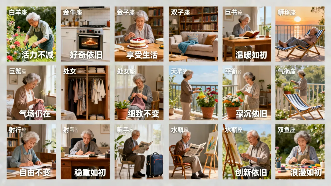 十二星座老了会变成什么样,老年星座的性格变化大吗? 十二星座老了会变成什么样,老年星座的性格变化大吗?