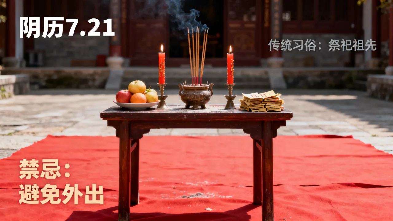 阴历7.21是什么日子,有什么传统习俗和禁忌? 阴历7.21是什么日子,有什么传统习俗和禁忌?