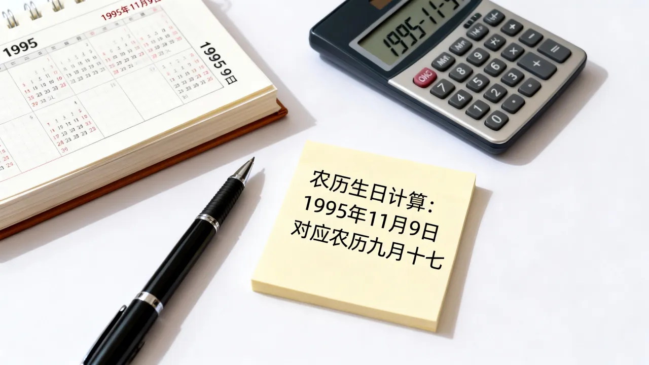 1995年11月9日阴历是几月几号,农历生日怎么算 1995年11月9日阴历是几月几号,农历生日怎么算
