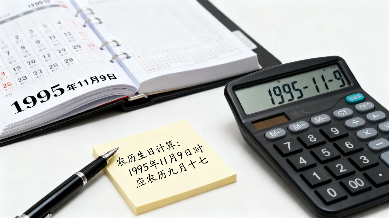 1995年11月9日阴历是几月几号,农历生日怎么算 1995年11月9日阴历是几月几号,农历生日怎么算