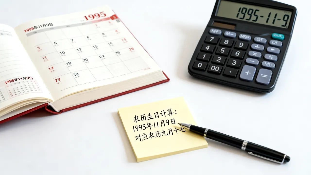 1995年11月9日阴历是几月几号,农历生日怎么算 1995年11月9日阴历是几月几号,农历生日怎么算