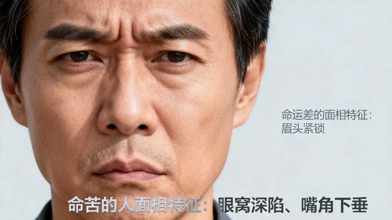 命运差的面相有哪些特征，命苦的人面相有什么特征？
