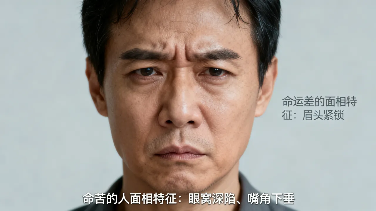 命运差的面相有哪些特征，命苦的人面相有什么特征？