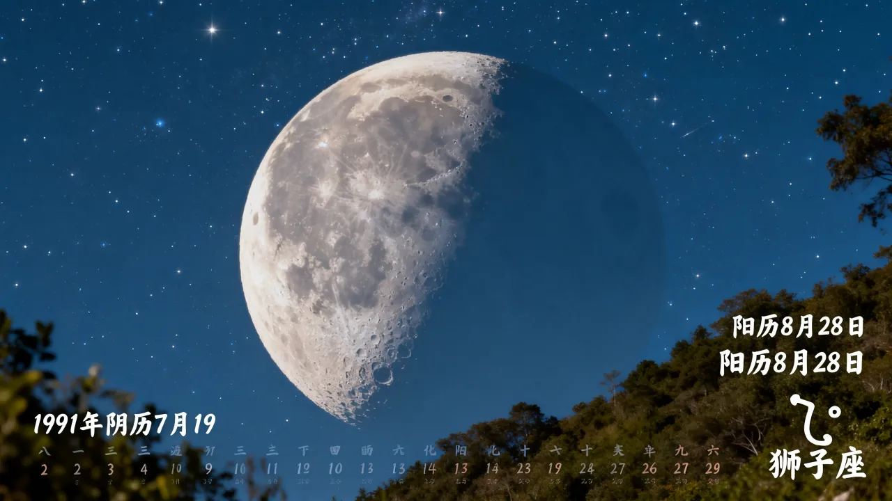 1991年阴历7月19是阳历几号?星座命运详解 1991年阴历7月19是阳历几号?星座命运详解
