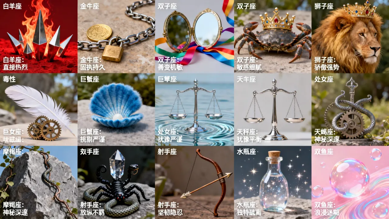 十二星座谁最毒?十二星座毒性排行榜大揭秘 十二星座谁最毒?十二星座毒性排行榜大揭秘