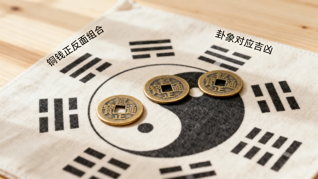 怎么用铜钱看吉凶图解,铜钱占卜怎么看卦象吉凶 怎么用铜钱看吉凶图解,铜钱占卜怎么看卦象吉凶
