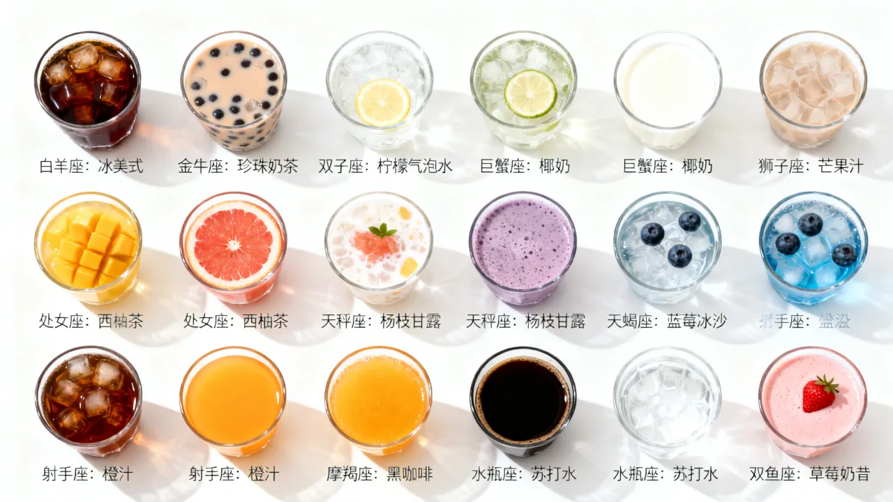 十二星座最爱喝什么饮料,星座性格对应奶茶果汁选哪个更准 十二星座最爱喝什么饮料,星座性格对应奶茶果汁选哪个更准