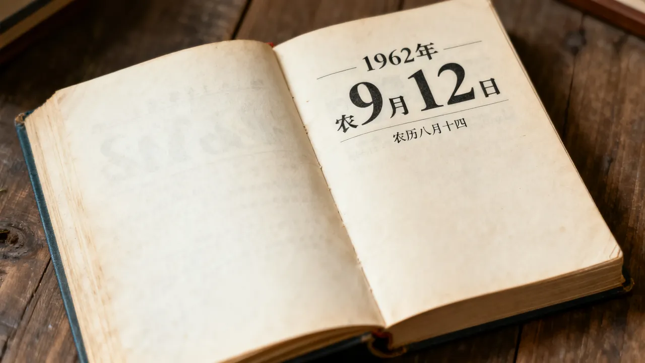 19620912阴历是几号,1962年9月12日农历八月十四吗 19620912阴历是几号,1962年9月12日农历八月十四吗