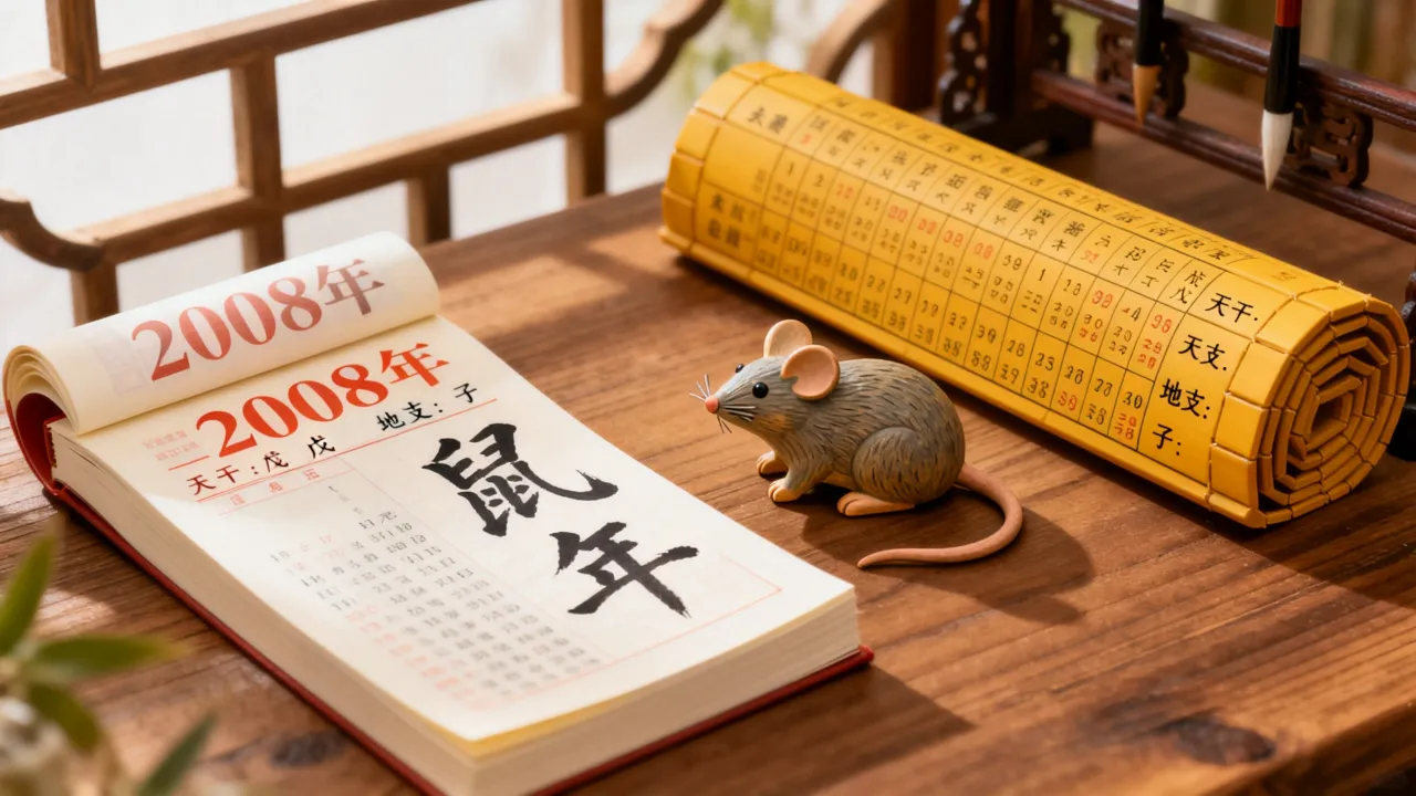 阴历2008年是什么年，怎么算农历年份和生肖？