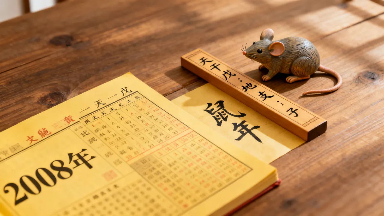 阴历2008年是什么年，怎么算农历年份和生肖？