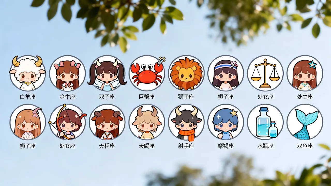 萌版十二星座头像怎么选,十二星座可爱萌版头像哪款最受欢迎 萌版十二星座头像怎么选,十二星座可爱萌版头像哪款最受欢迎