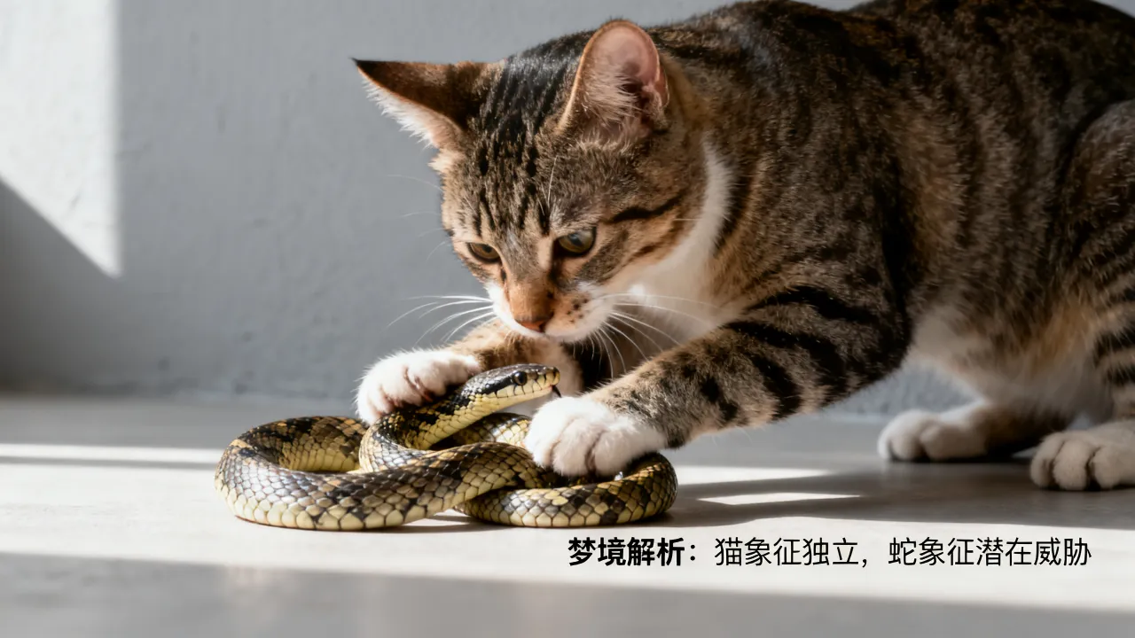 梦到猫打蛇怎么回事，梦见猫打蛇是什么预兆？