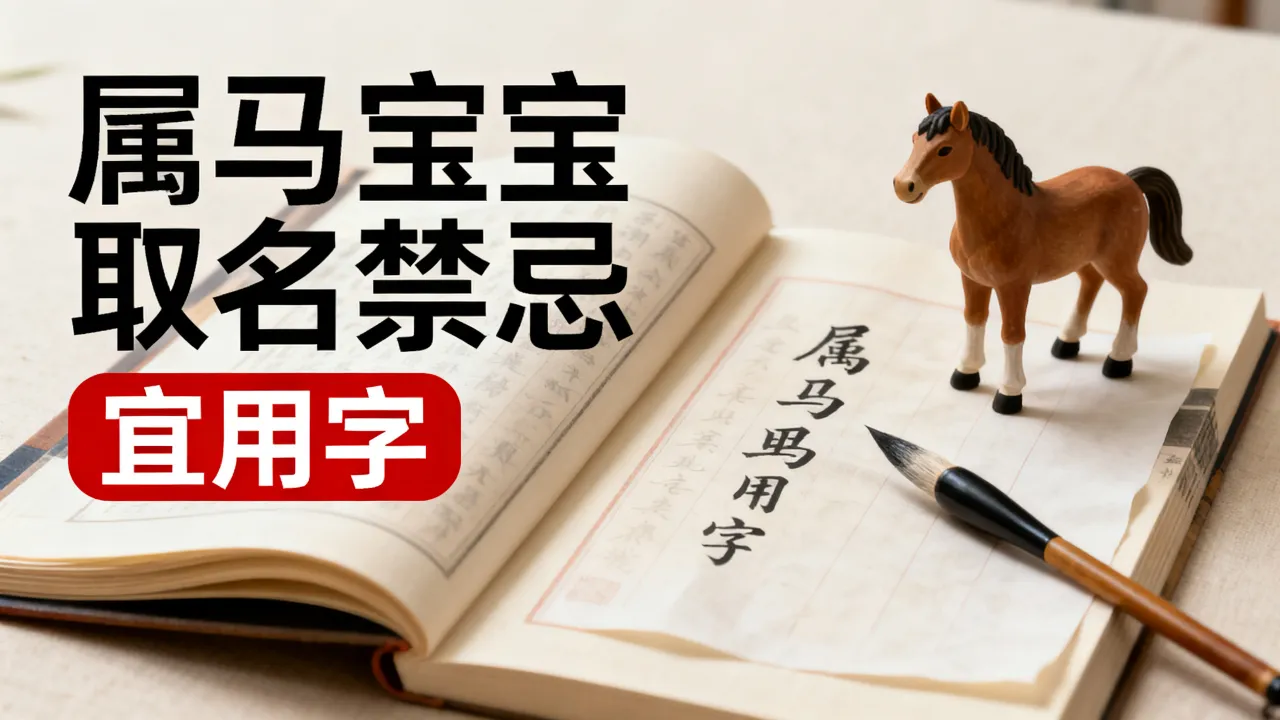 属马的宝宝起名有哪些禁忌？属马宝宝取名禁忌和宜用字大全