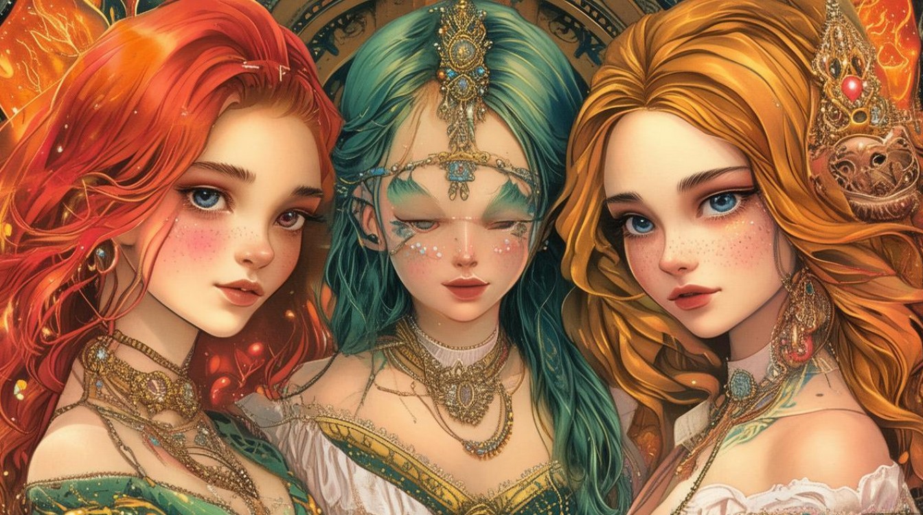卡通少女图片十二星座这些星座卡通少女形象，你最喜欢哪个星座呢？