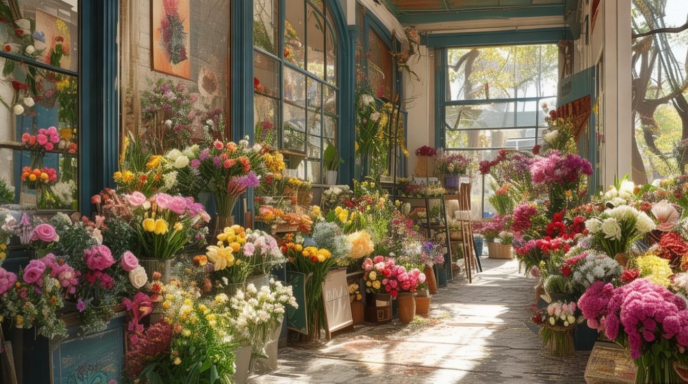 梦到花店梦境中的花店，预示着什么？探寻花语背后的秘密与寓意