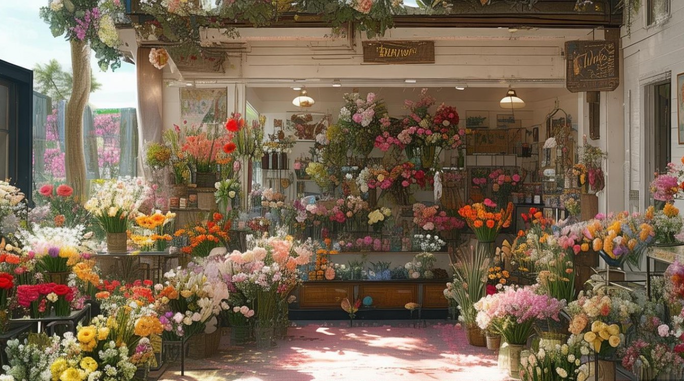 梦到花店梦境中的花店，预示着什么？探寻花语背后的秘密与寓意