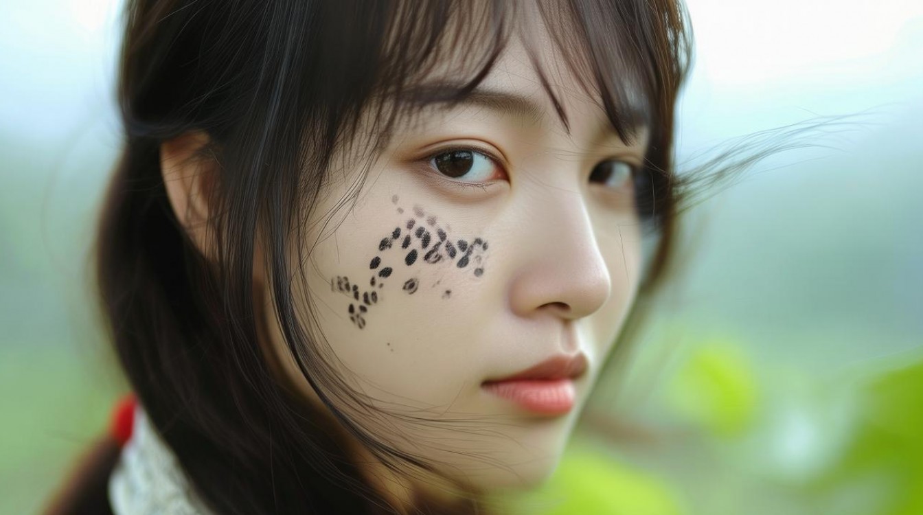 女生脸上的痣图解命运