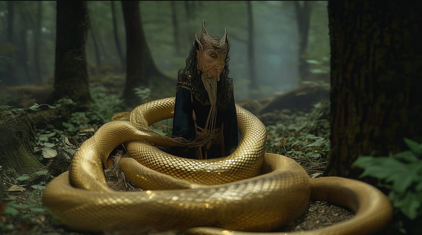 梦到蛇缠身但没咬人