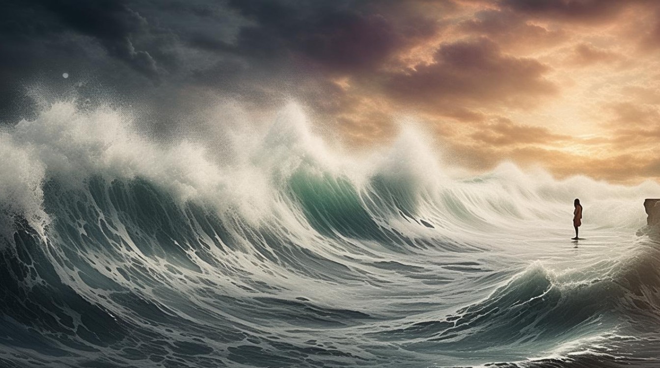 梦到波涛汹涌的大海