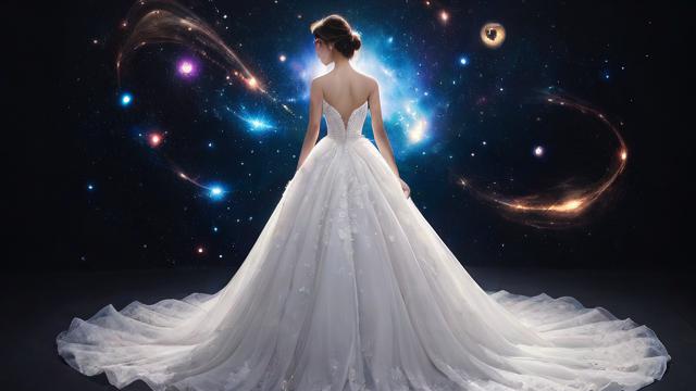 星座的婚纱裙