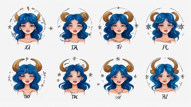 十二星座手绘图，你能找到你的专属星座图案吗？