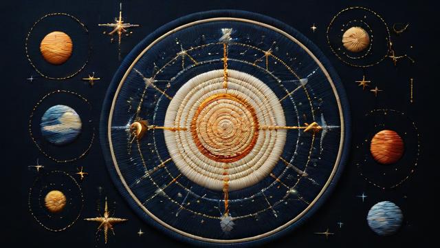 如何将星座元素融入刺绣图案中？