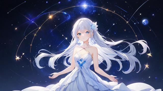 星座女孩动漫图片