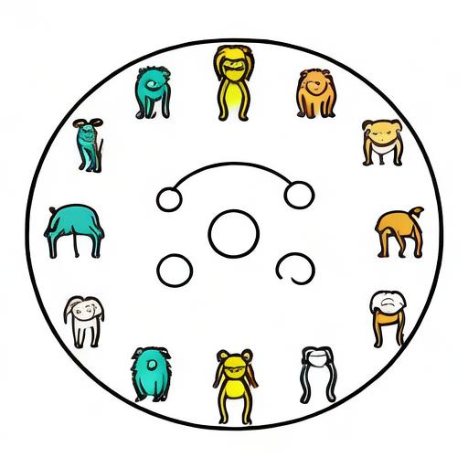 如何用简笔画描绘十二星座？