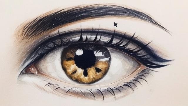 十二星座的眼睛手绘