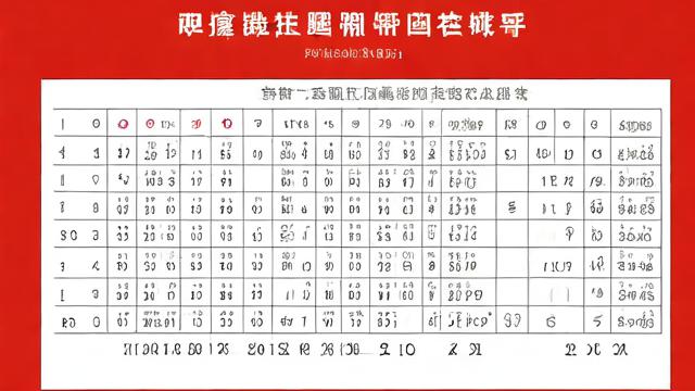 1994年的农历表是如何构成的？