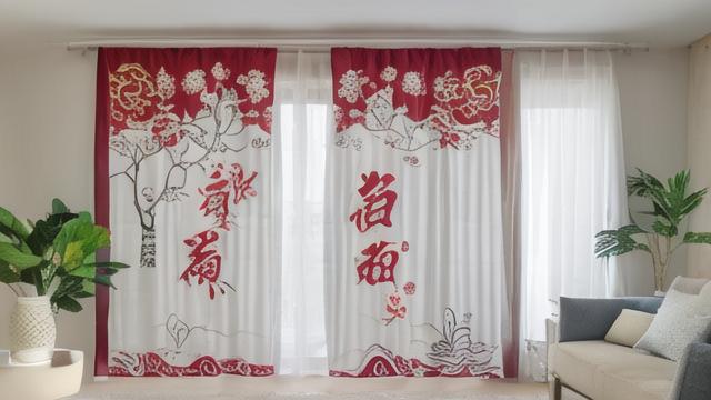 客厅风水门帘