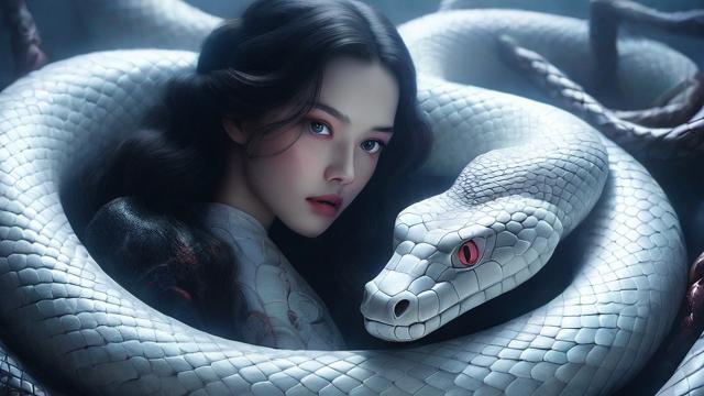 梦到白蛇缠身